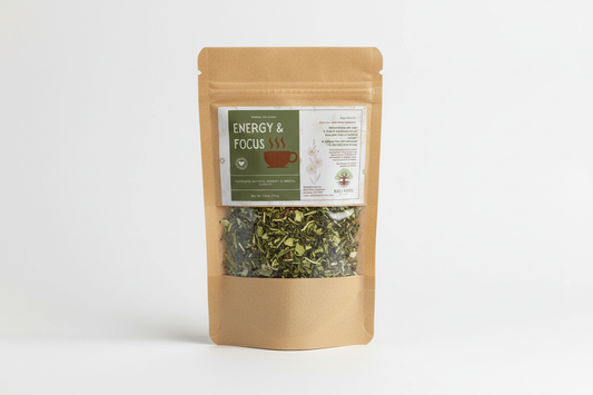 Energy & Focus Tea Bag Mockup